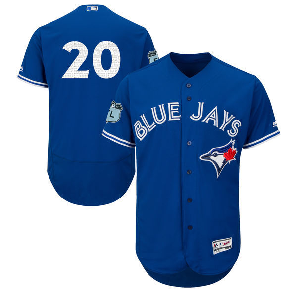 2017 MLB Toronto Blue Jays #20 Donaldson Blue Jerseys->->MLB Jersey